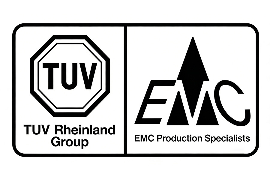 International EMC certification mark, equivalent to CE