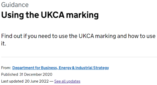 Important Reminder! Significant Update to UKCA Requirements as Announced by the UK Authorities