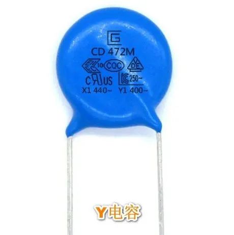 Why is the capacitance of the Y capacitor basically no more than 0.1uF?